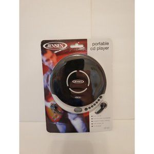 Jensen JENCD60R Portable CD Player - Silver/Black